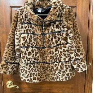 VENUS Brown Faux Fur Jacket
